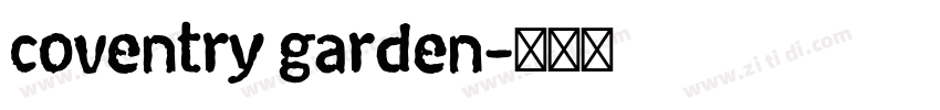 coventry garden字体转换